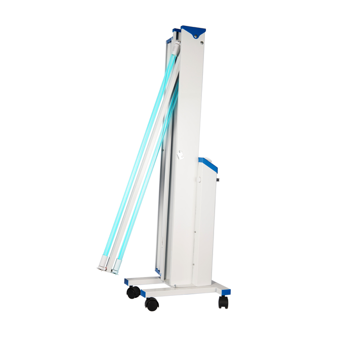 vehículo médico ligero UVC 1 del desinfectante de la carretilla ULTRAVIOLETA de la desinfección del aire 30w