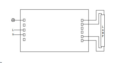 H forma el lastre electrónico de la lámpara germicida para las lámparas ULTRAVIOLETA 150W 3