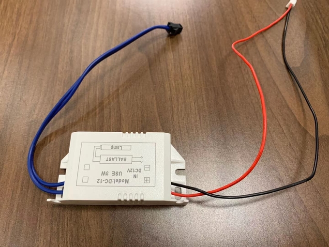 Poder ULTRAVIOLETA del lastre electrónico ULTRAVIOLETA del lastre 12VDC 3W pequeño que mata a las bacterias 0
